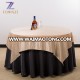 100% Polyester Custom Design Wholesale Restaurant Luxurious Round Tablecloth