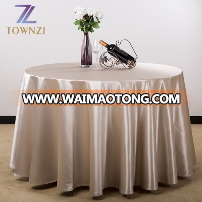 Shiny Solf 100% Polyester Table Cloth for Hotel Made in China