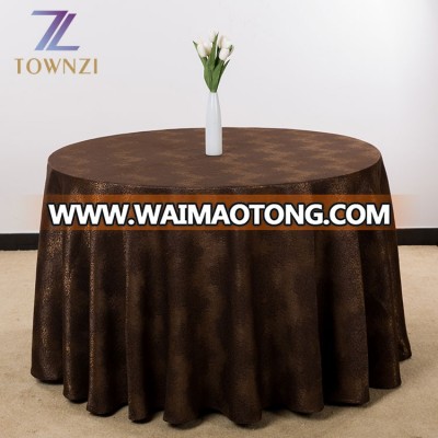 100% Polyester Restaurant Home Wedding Round Waterproof Tablecloths for Hotel